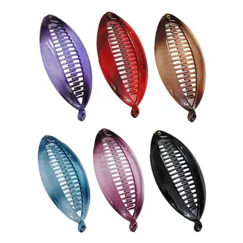 6pcs Hair Clip Banana Fish Shape Fashionable Ponytail Holder for Ladies Women Girls
6pcs Hair Clip Banana Fish Shape Fashionable Ponytail Holder for Ladies Women Girls