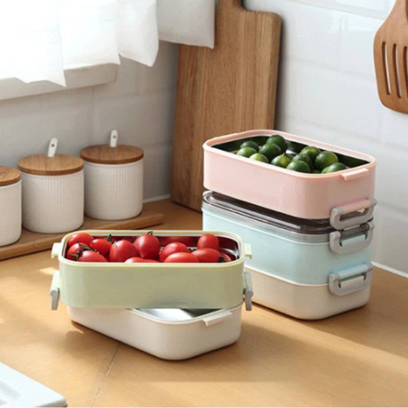 Stainless Steel Lunchbox Singe/Double Layer Lunch Box Student Adult Food Container Picnic Car Office Bento Box with Lunch Bag
Stainless Steel Lunchbox Singe/Double Layer Lunch Box Student Adult Food Container Picnic Car Office Bento Box with Lunch Bag