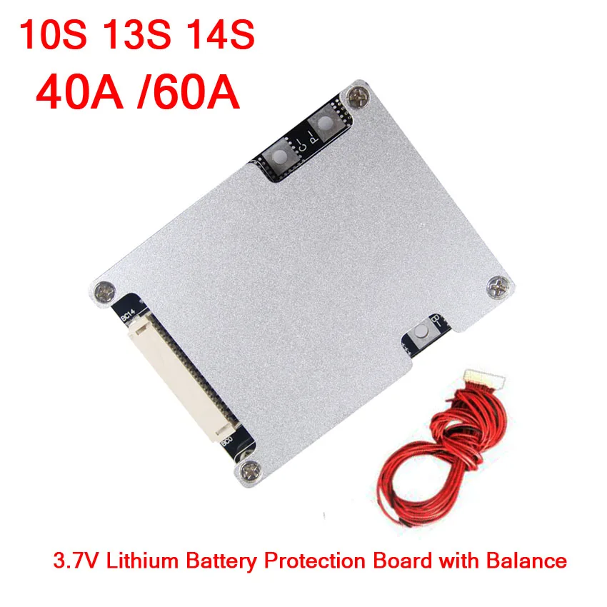 10S 13S 14S 36V 48V 40A/ 60A Lithium Battery Protection Board W Balance Li-ion 3.7V BMS Cells for Electric Bicycle eBike UPS
10S 13S 14S 36V 48V 40A/ 60A Lithium Battery Protection Board W Balance Li-ion 3.7V BMS Cells for Electric Bicycle eBike UPS