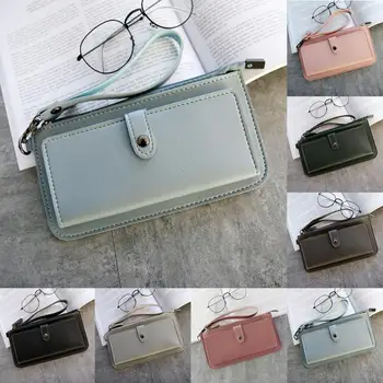 Fashion Women Wallets Long Solid PU Leather Wallet Female Purse Clutch Money Ladies Wallet Coin Purse #108
Fashion Women Wallets Long Solid PU Leather Wallet Female Purse Clutch Money Ladies Wallet Coin Purse #108