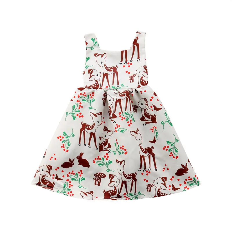 Toddler Baby Girls Floral&Animal Deer Print Dress Sleeveless Princess Party Dress Baby Girl Clothes Dresses Girl Summer Clothing
Toddler Baby Girls Floral&Animal Deer Print Dress Sleeveless Princess Party Dress Baby Girl Clothes Dresses Girl Summer Clothing