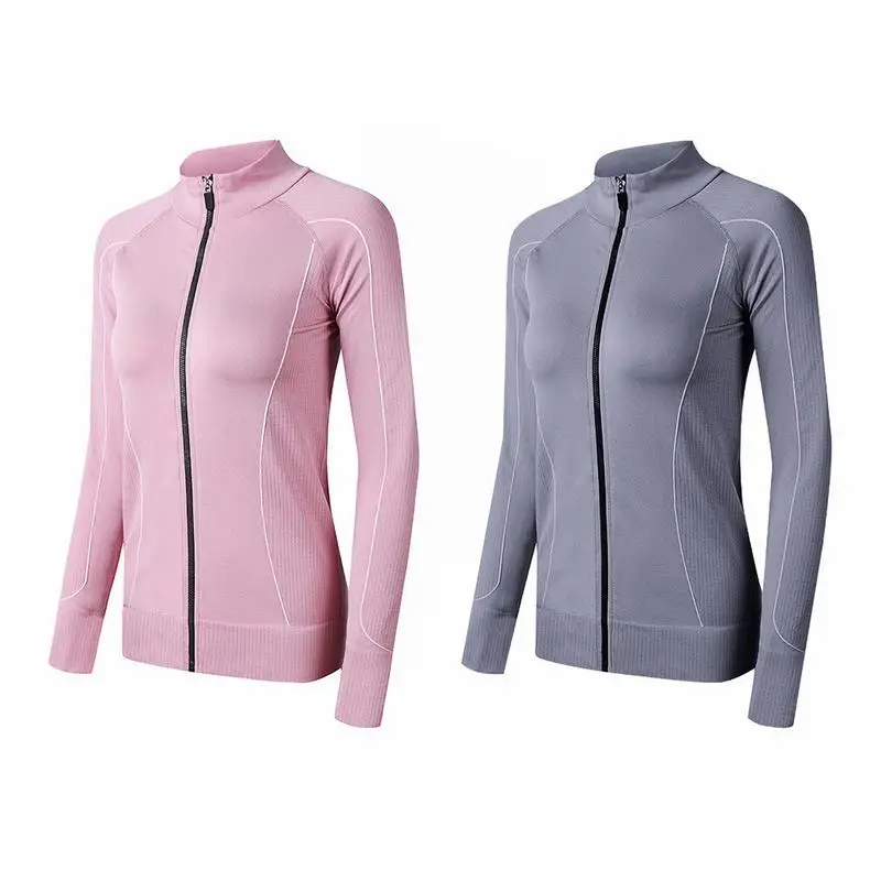 Women's Sportswear Jacket Slim Fit Running Quick-drying Yoga Long-sleeved Cardigan Top Autumn Winter Fitness Workout Clothes
Women's Sportswear Jacket Slim Fit Running Quick-drying Yoga Long-sleeved Cardigan Top Autumn Winter Fitness Workout Clothes