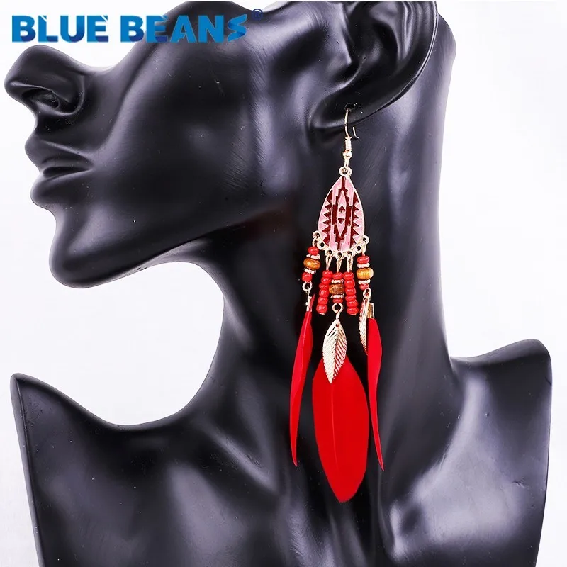 Bohemian feather fashion drop big earrings statement luxury long Tassel earring crystal hanging women accessories Leaf jewelry
Bohemian feather fashion drop big earrings statement luxury long Tassel earring crystal hanging women accessories Leaf jewelry