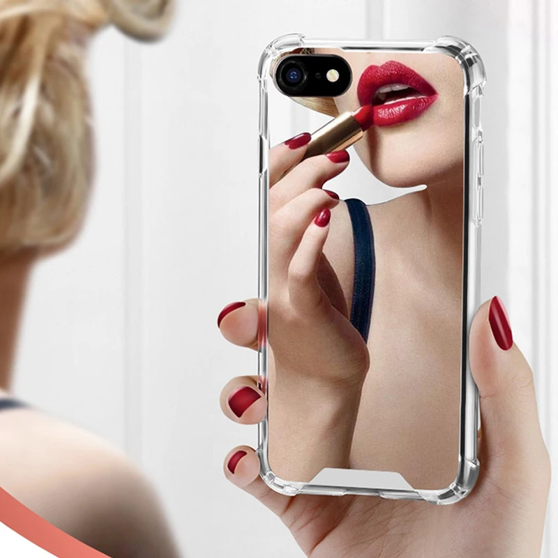 Luxury Mirror case For iphone XS Max XR Cover silicone soft TPU shockproof case for iPhone 6 6s 8 7 plus X coque women makeup
Luxury Mirror case For iphone XS Max XR Cover silicone soft TPU shockproof case for iPhone 6 6s 8 7 plus X coque women makeup