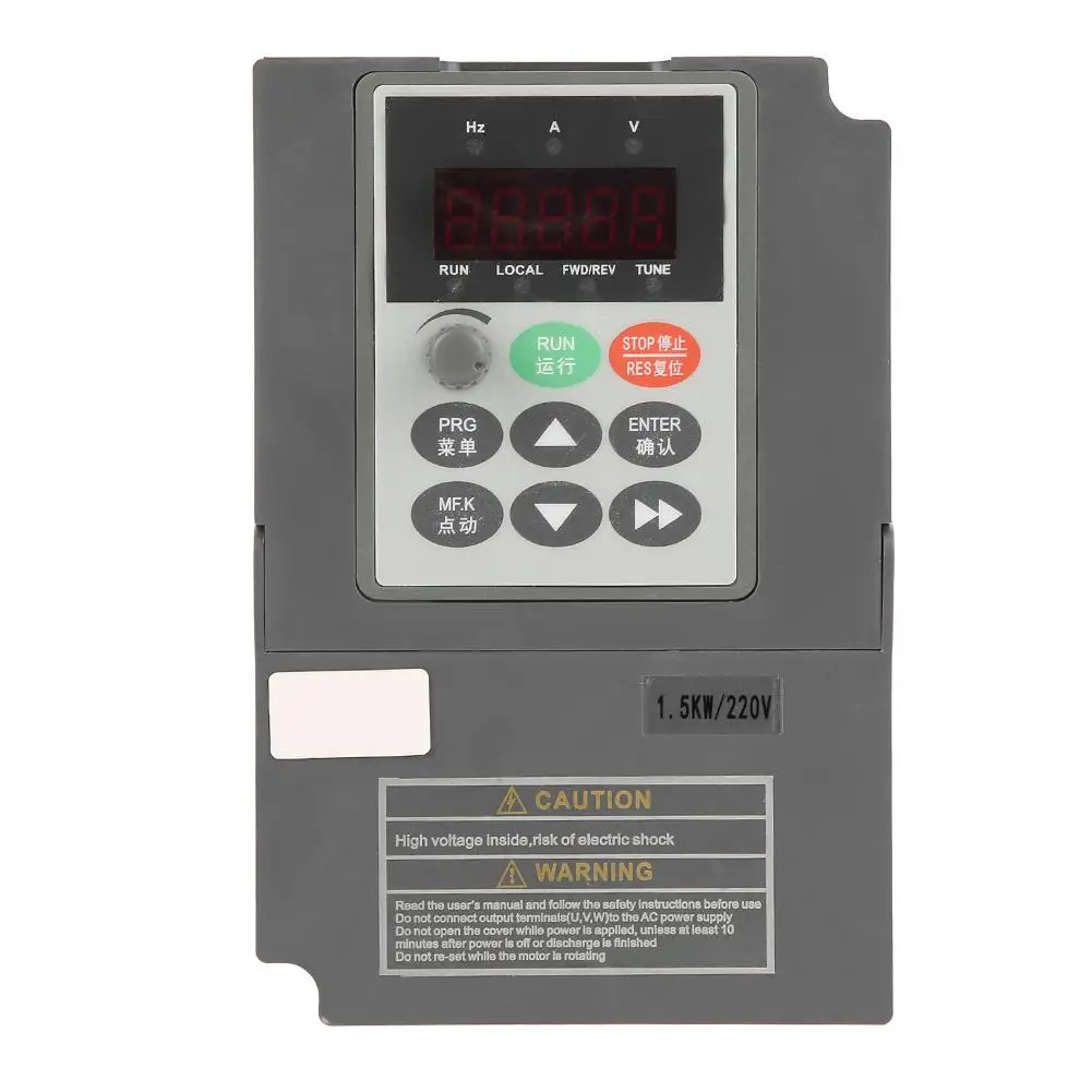 1.5kw2HP Inverter Converter Vector Type VFD Frequency Inverter Converter 1-Phase 220V to 3-Phase 0-220V 7A Converter
1.5kw2HP Inverter Converter Vector Type VFD Frequency Inverter Converter 1-Phase 220V to 3-Phase 0-220V 7A Converter