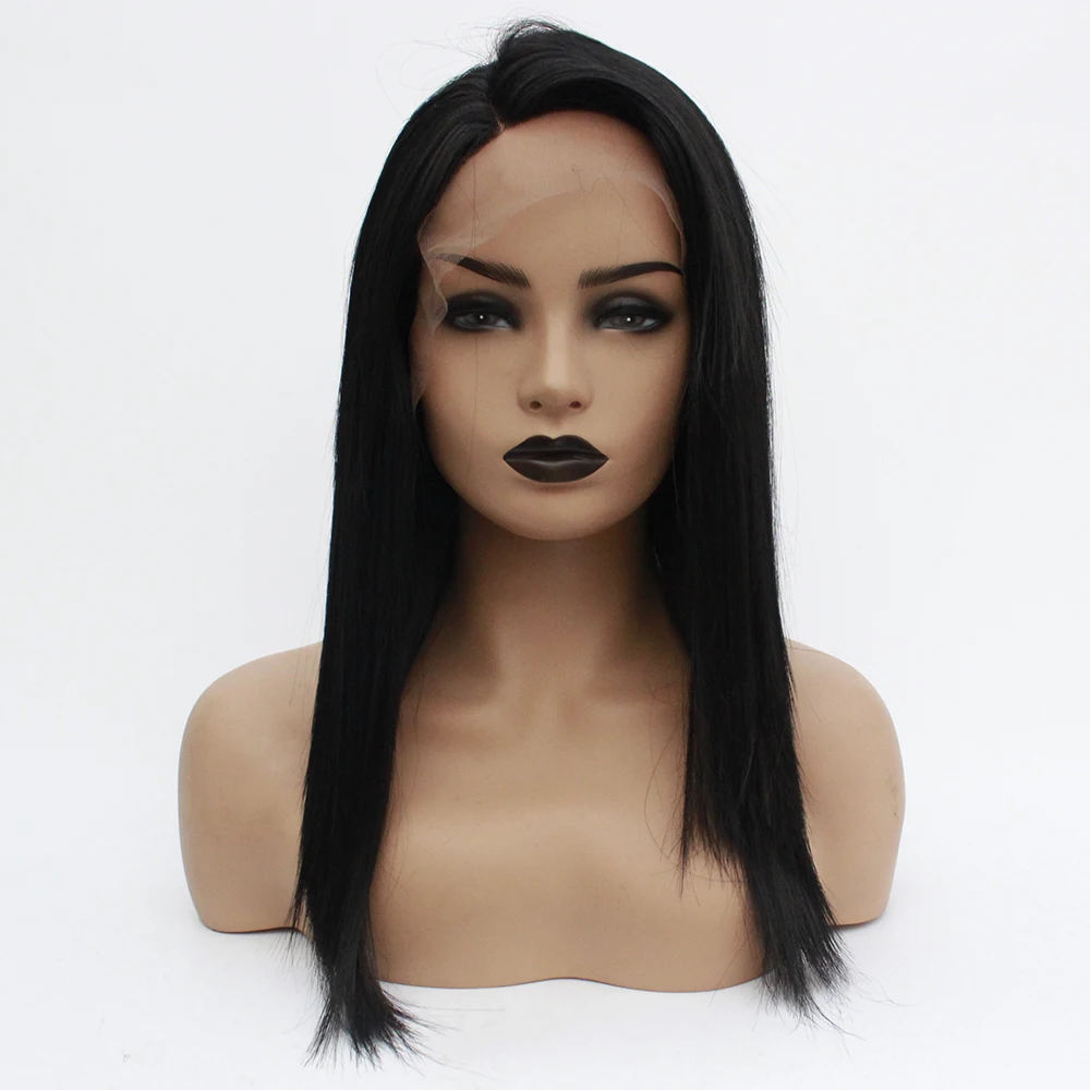Short Lace Front Wigs Black Heat Resistant Fiber Bob Synthetic Lace Front Wigs Straight Glueless Short Wigs for Black Women
Short Lace Front Wigs Black Heat Resistant Fiber Bob Synthetic Lace Front Wigs Straight Glueless Short Wigs for Black Women