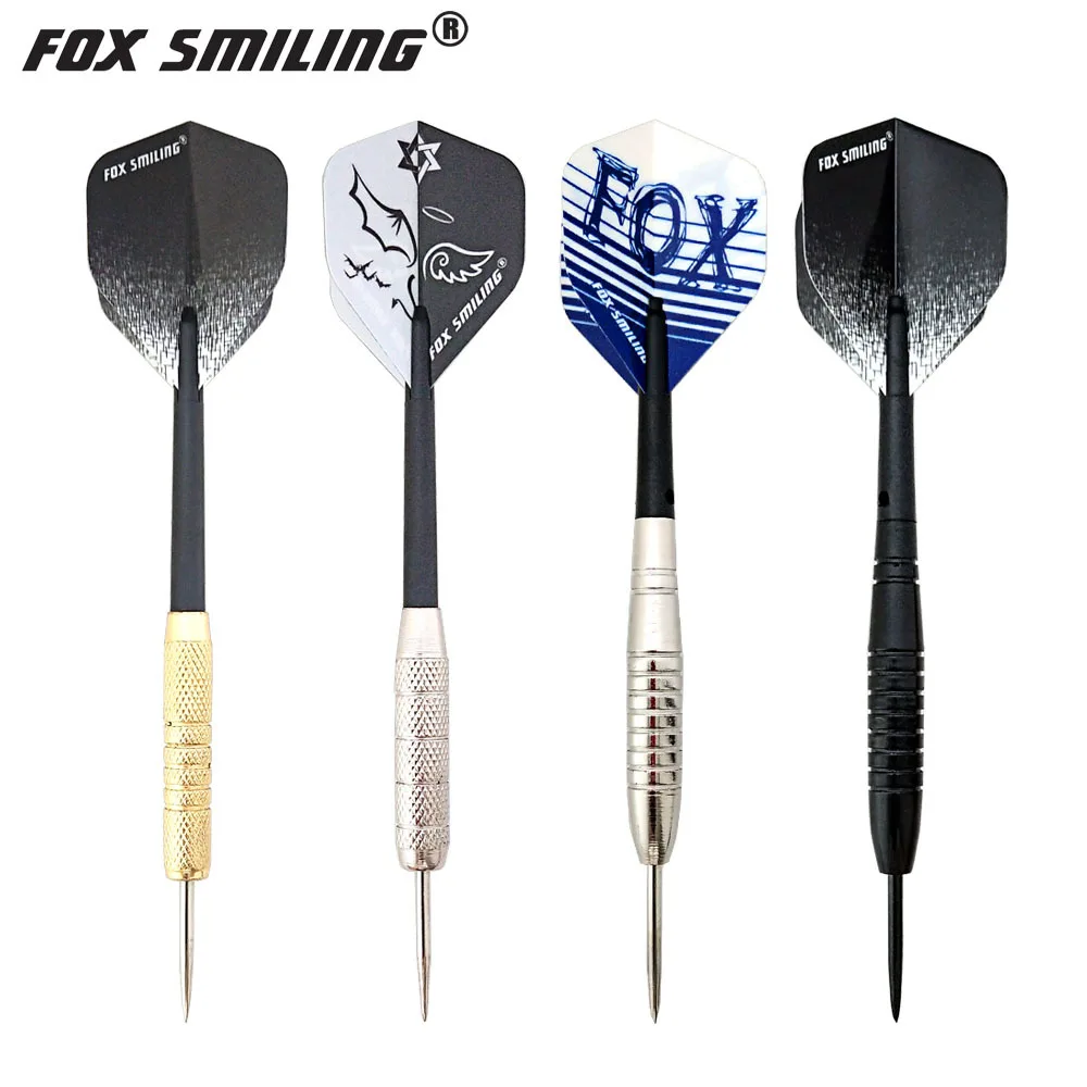 Fox Smiling Professional Steel Tip Darts With Nylon Darts Shafts And PET Dart Flights Newly Darts Set
Fox Smiling Professional Steel Tip Darts With Nylon Darts Shafts And PET Dart Flights Newly Darts Set
