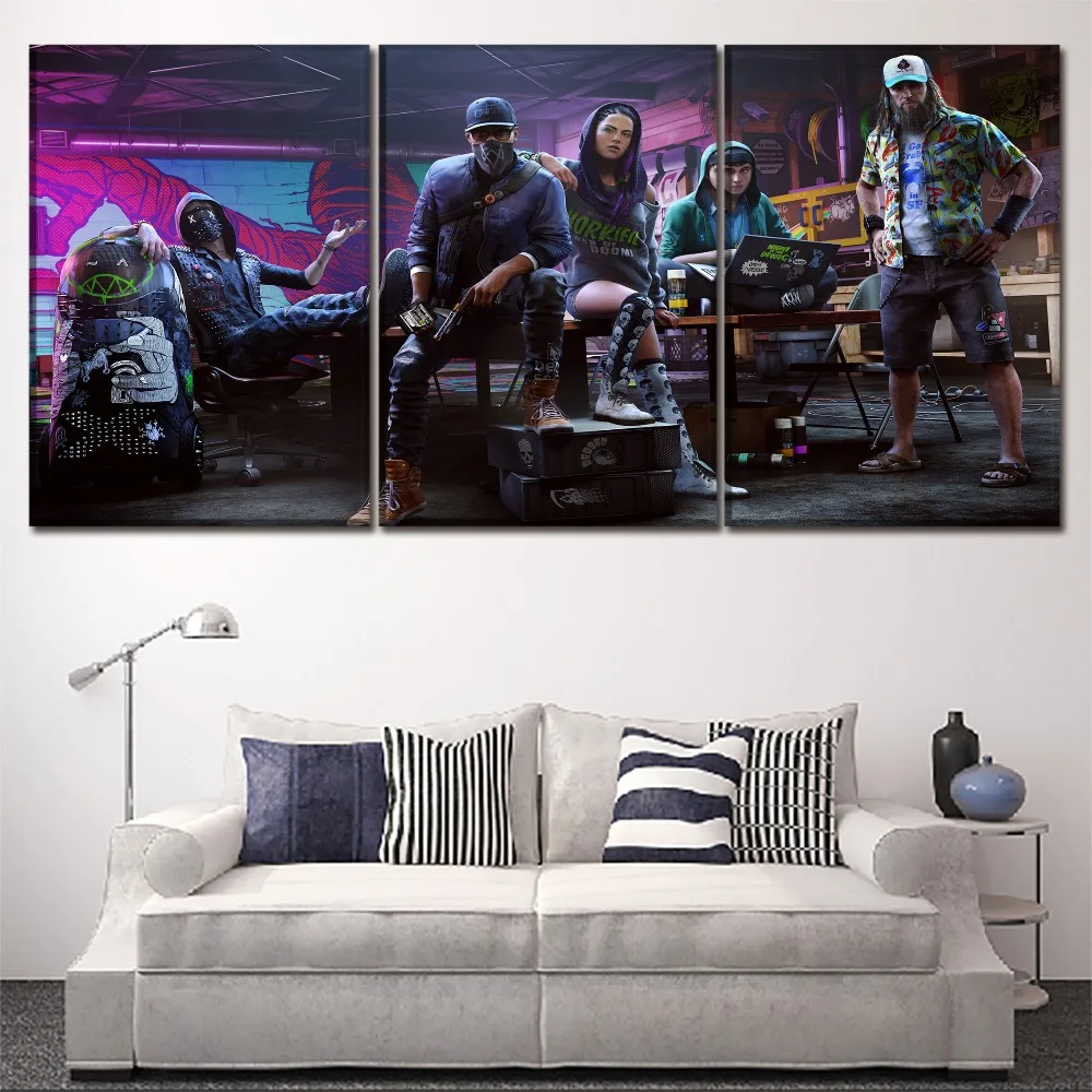 Canvas Paintings For Living Room Wall Art Framework HD Prints Pictures 3 Pieces Games Watch Dogs 2 Posters Home Decorative
Canvas Paintings For Living Room Wall Art Framework HD Prints Pictures 3 Pieces Games Watch Dogs 2 Posters Home Decorative