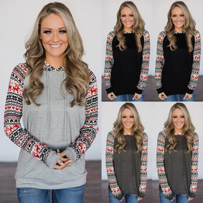 Fashion Casual Women Ladies Christmas Jumper Sweatshirt Hoodies Winter Pullover Top Clothes Xmas
Fashion Casual Women Ladies Christmas Jumper Sweatshirt Hoodies Winter Pullover Top Clothes Xmas