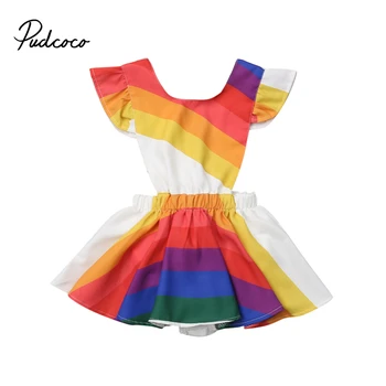 1-5Y Toddler Kids Baby Girl Rainbow Striped Summer Dress Princess Party Tutu Dresses Sundress Clothes
1-5Y Toddler Kids Baby Girl Rainbow Striped Summer Dress Princess Party Tutu Dresses Sundress Clothes