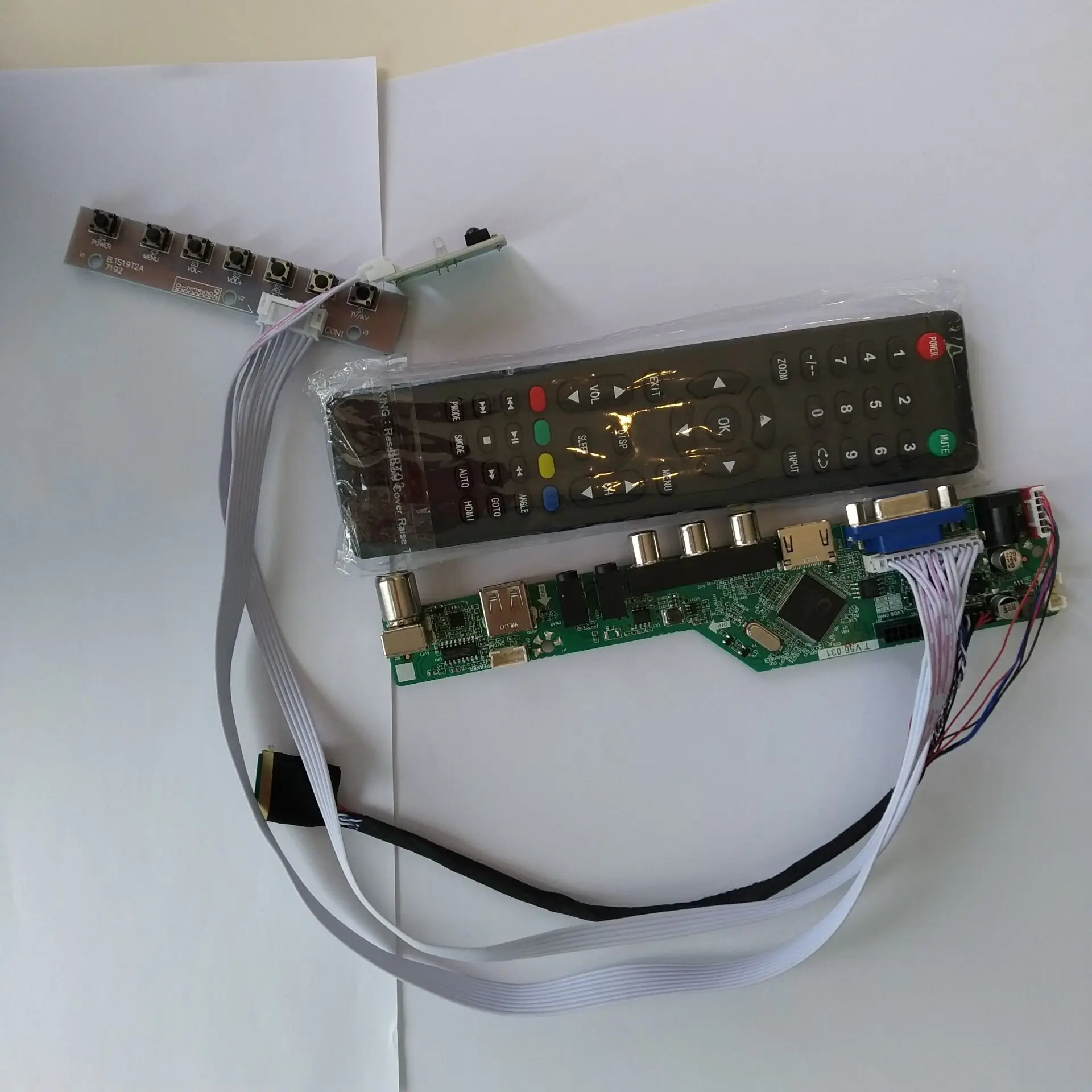TV LED LCD AV VGA HDMI Controller Board display For CLAA156WA11A 15.6" 1366Ч768 panel monitor cards
TV LED LCD AV VGA HDMI Controller Board display For CLAA156WA11A 15.6" 1366Ч768 panel monitor cards