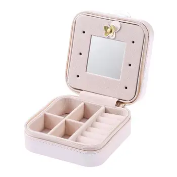 1pc Jewelry Boxes PU Leather Portable Zipper Ring Case Necklace Organizer Jewelry Storage Boxes Earring Holder for Travel Home
1pc Jewelry Boxes PU Leather Portable Zipper Ring Case Necklace Organizer Jewelry Storage Boxes Earring Holder for Travel Home