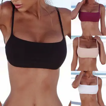 Summer New Unpadded Bikini Top Sexy Pure Color Swimwear Women Bathing Suit Women Swimming Top Monokini Crop Top New Only Top
Summer New Unpadded Bikini Top Sexy Pure Color Swimwear Women Bathing Suit Women Swimming Top Monokini Crop Top New Only Top