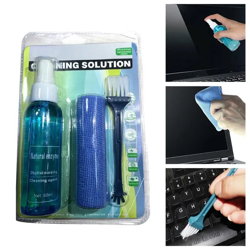 Laptop Computer Cleaning 3-Piece Set Cleaning Solution Mobile Phone SLR Camera Household Appliances Cleaning Cloth
Laptop Computer Cleaning 3-Piece Set Cleaning Solution Mobile Phone SLR Camera Household Appliances Cleaning Cloth