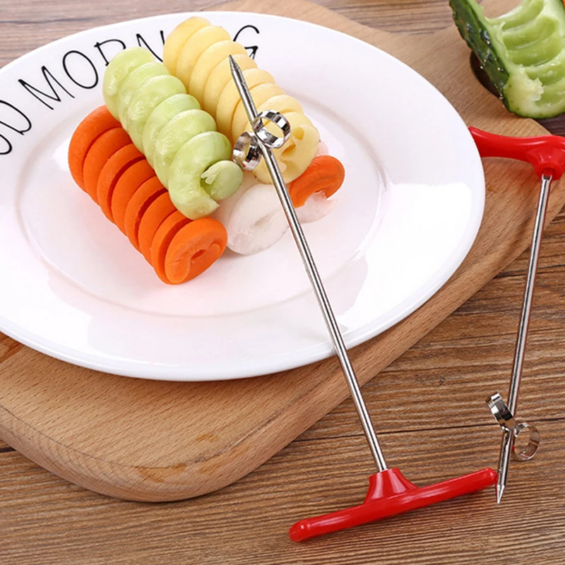 Kitchen Tools DIY Manual Creative 1pc string Rotate Potato Slicer Stainless Steel Plastic Twisted Potato Slice Cutter Spiral
Kitchen Tools DIY Manual Creative 1pc string Rotate Potato Slicer Stainless Steel Plastic Twisted Potato Slice Cutter Spiral