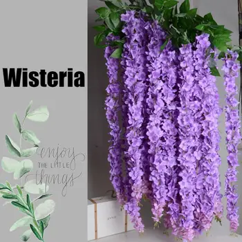 High Simulative Artificial Wisteria Hydrangea Flower Bunch Rattan Wedding Bean Flower Vine
High Simulative Artificial Wisteria Hydrangea Flower Bunch Rattan Wedding Bean Flower Vine