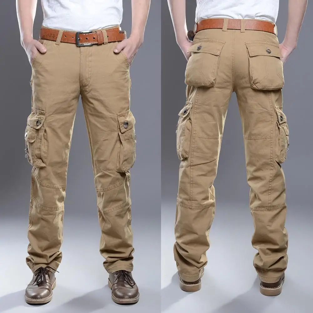 Men Trousers Bulging Multi Pockets Cargo Pants Safari Style Solid Color 6 Pockets Long Trousers Packing Worker Pants
Men Trousers Bulging Multi Pockets Cargo Pants Safari Style Solid Color 6 Pockets Long Trousers Packing Worker Pants