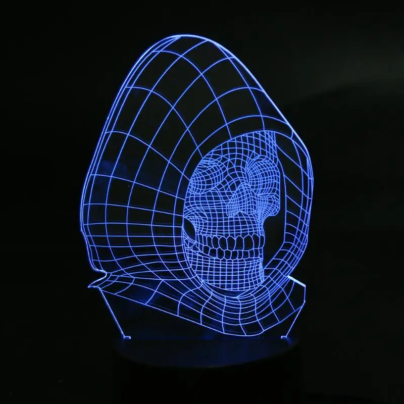 3D skull LED Night Ligh Changing Lamp Skull Multi-colored Bulbing Light Acrylic Hologram Illusion Desk Lamp For Kids Gifts
3D skull LED Night Ligh Changing Lamp Skull Multi-colored Bulbing Light Acrylic Hologram Illusion Desk Lamp For Kids Gifts