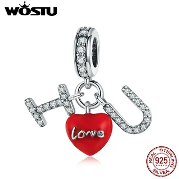 WOSTU Hot Fashion 925 Sterling Silver I LOVE YOU Beads Fit Charm Bracelet & Necklace Pendant Romantic Cute Jewelry Gift CQC1055
WOSTU Hot Fashion 925 Sterling Silver I LOVE YOU Beads Fit Charm Bracelet & Necklace Pendant Romantic Cute Jewelry Gift CQC1055