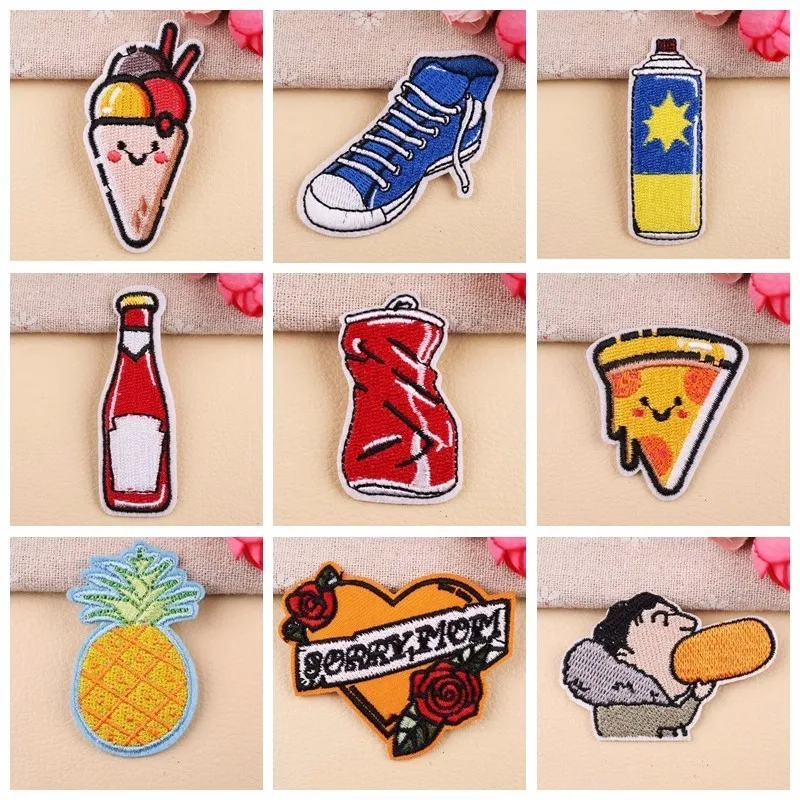 Funny Bottle Embroidery Patches Iron On Ice Cream Pizza Letter Appliques 3D Diy Pineapple Apple Badges Sewing Parches
Funny Bottle Embroidery Patches Iron On Ice Cream Pizza Letter Appliques 3D Diy Pineapple Apple Badges Sewing Parches