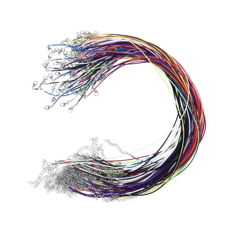 100pcs Multicolor 2mm Round Genuine Leather Cord Necklace Lobster Clasp 
100pcs Multicolor 2mm Round Genuine Leather Cord Necklace Lobster Clasp