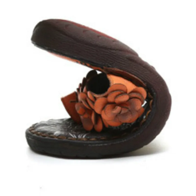 Women Flip Flops Leather Slippers Flower Flat Heel Summer Shoes 2019 Red Genuine Leather Beach Slippers Women Handmade Soft Shoe
Women Flip Flops Leather Slippers Flower Flat Heel Summer Shoes 2019 Red Genuine Leather Beach Slippers Women Handmade Soft Shoe