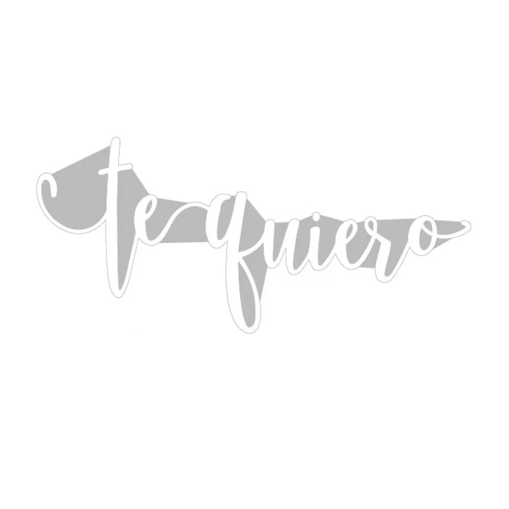 Te Quiero (I Like You) Spanish Word Metal Cutting Die Silver Stencil For Scrapbooking Album Photo Paper Cards Crafts New
Te Quiero (I Like You) Spanish Word Metal Cutting Die Silver Stencil For Scrapbooking Album Photo Paper Cards Crafts New