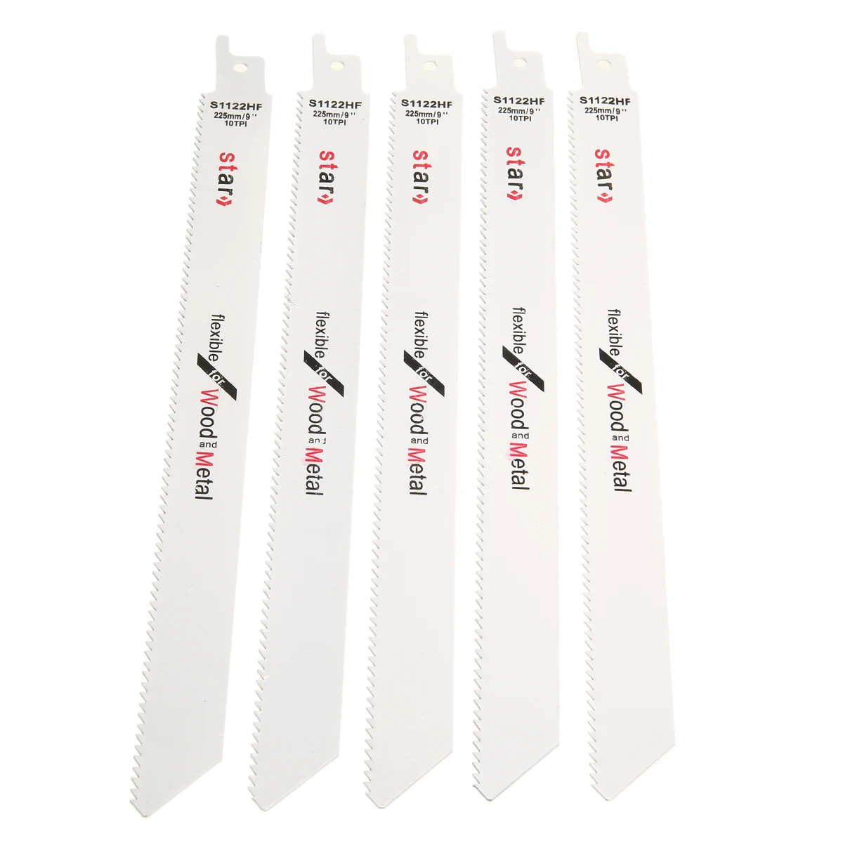 5Pcs Saw Blades New S1122 Reciprocating Saw Blade Metal Flexible 10tpi For BOSCH 225mm Long For Wood Tools Accessories
5Pcs Saw Blades New S1122 Reciprocating Saw Blade Metal Flexible 10tpi For BOSCH 225mm Long For Wood Tools Accessories