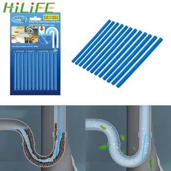 

HILIFE Home Cleaning Drain Toilet Pipe Cleaner Air Cleaner Sink Clogging Remover Tools 12Pcs/set Household Merchandises