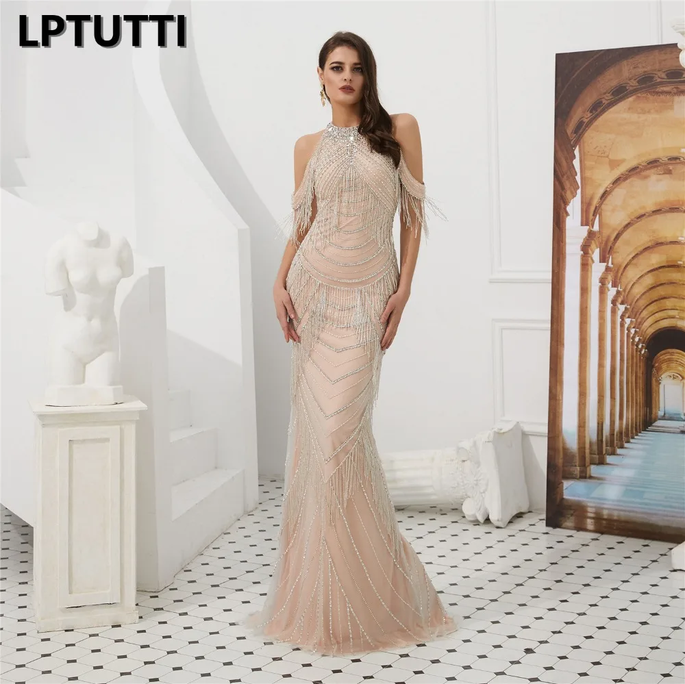 LPTUTTI Beading Tassel Crystal New For Women Elegant Date Ceremony Party Prom Gown Formal Gala Luxury Long Evening Dresses 16
LPTUTTI Beading Tassel Crystal New For Women Elegant Date Ceremony Party Prom Gown Formal Gala Luxury Long Evening Dresses 16