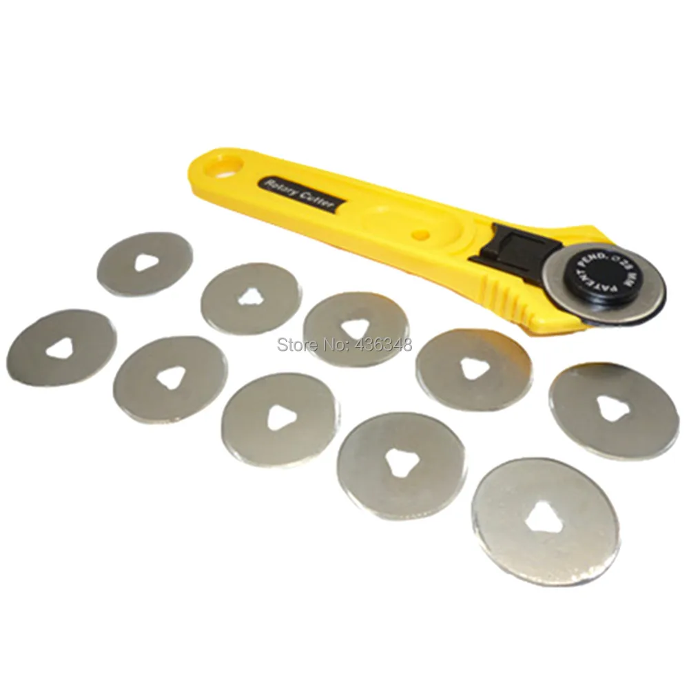 10pcs Rotary Cutter 28mm Cut Circular Blades Patchwork Fabric Leather Craft Quilters Sewing Vinyl Paper with 28mm Rotary Cutter
10pcs Rotary Cutter 28mm Cut Circular Blades Patchwork Fabric Leather Craft Quilters Sewing Vinyl Paper with 28mm Rotary Cutter