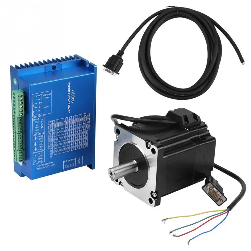 1Pcs HSS86 Hybrid Servo Driver and NEMA34 -Loop High Speed Stepper Servo Motor 0~3000RPM New HOT
1Pcs HSS86 Hybrid Servo Driver and NEMA34 -Loop High Speed Stepper Servo Motor 0~3000RPM New HOT