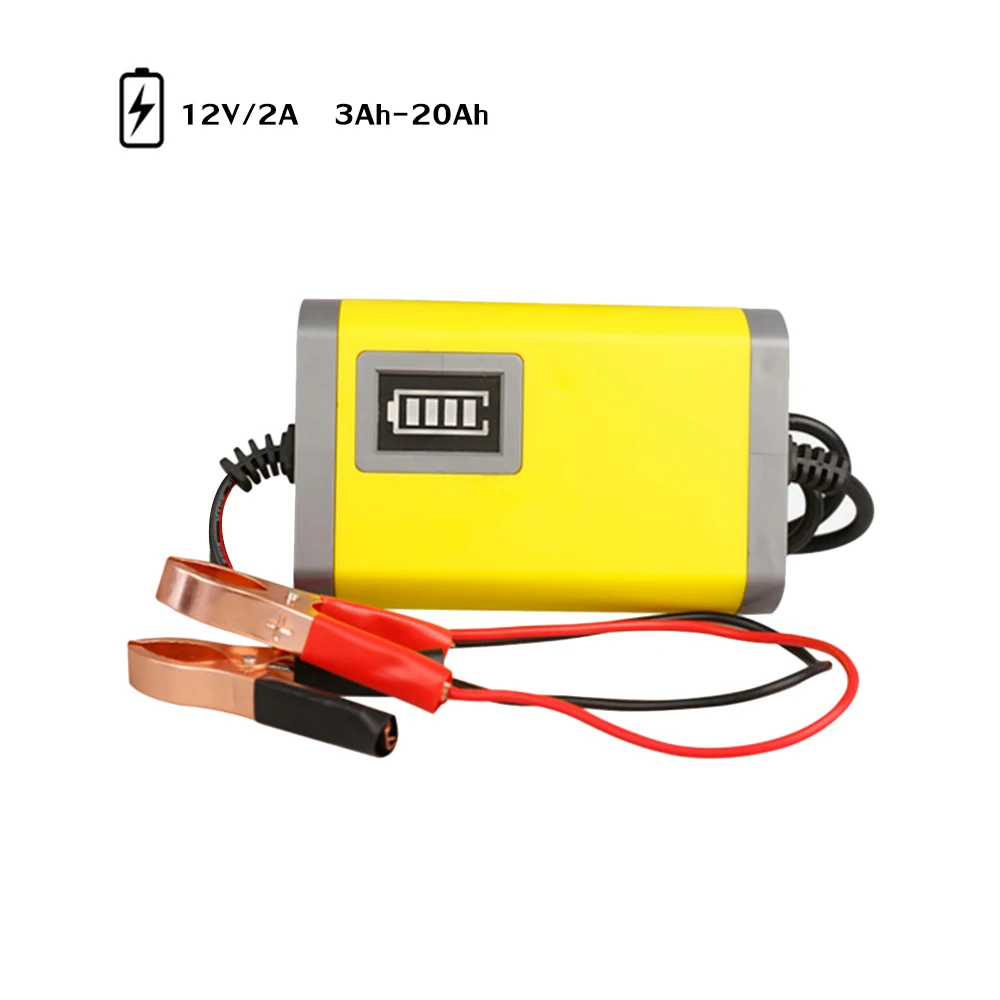 12V 2A Full Automatic Car Battery Charger 110V 220V Intelligent Smart Fast Lead Acid AGM GEL Batteries Power Charge LED Display
12V 2A Full Automatic Car Battery Charger 110V 220V Intelligent Smart Fast Lead Acid AGM GEL Batteries Power Charge LED Display