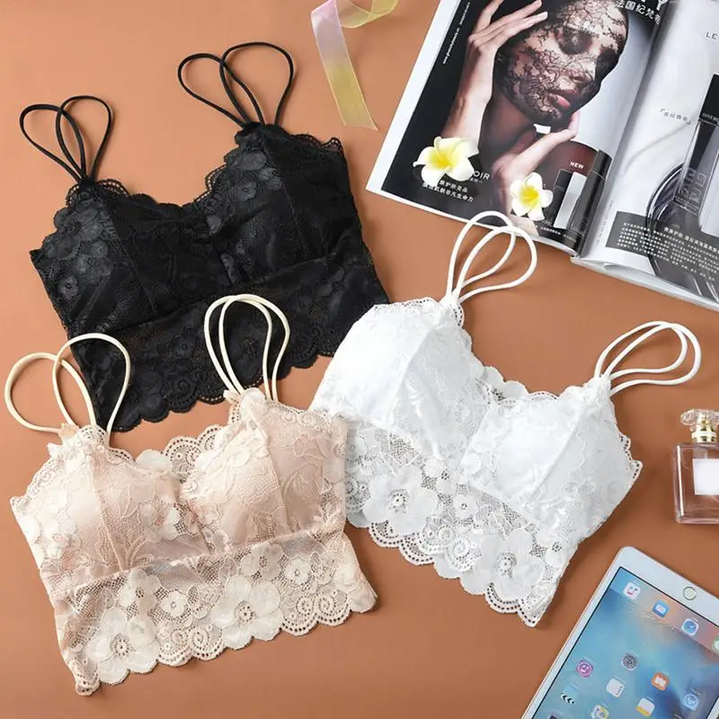 Korean Style Sexy Lace Boob Tube Top Wrapped Chest Beauty Back Bottoming Shoulder-Straped Bra With Chest Pad Tops For Female
Korean Style Sexy Lace Boob Tube Top Wrapped Chest Beauty Back Bottoming Shoulder-Straped Bra With Chest Pad Tops For Female