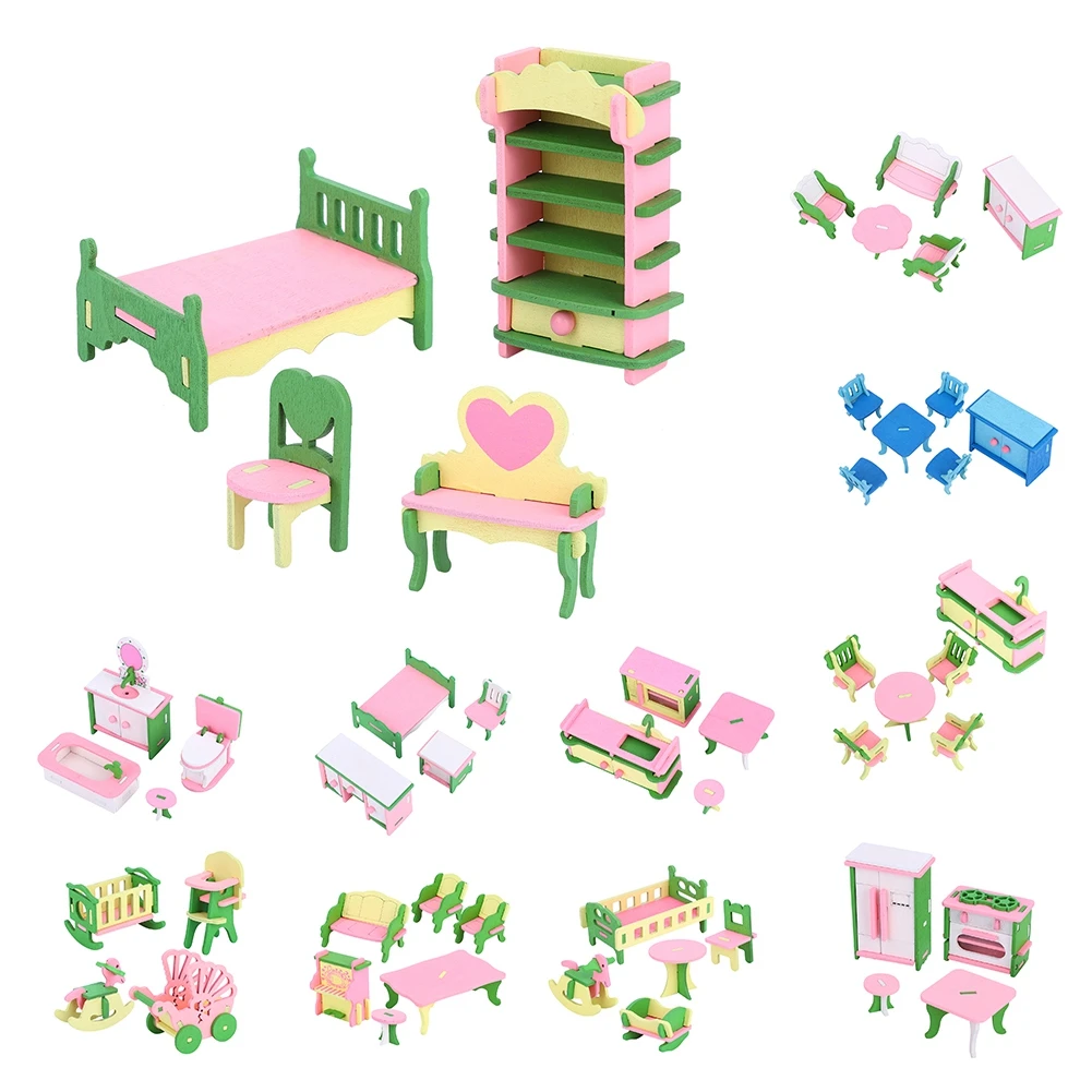 Wooden Dollhouse Furniture Toys For Kids Pretend Play Dolls Bedroom Kitchen Nursing Room Room Set Dolls Toys Gifts For Children
Wooden Dollhouse Furniture Toys For Kids Pretend Play Dolls Bedroom Kitchen Nursing Room Room Set Dolls Toys Gifts For Children