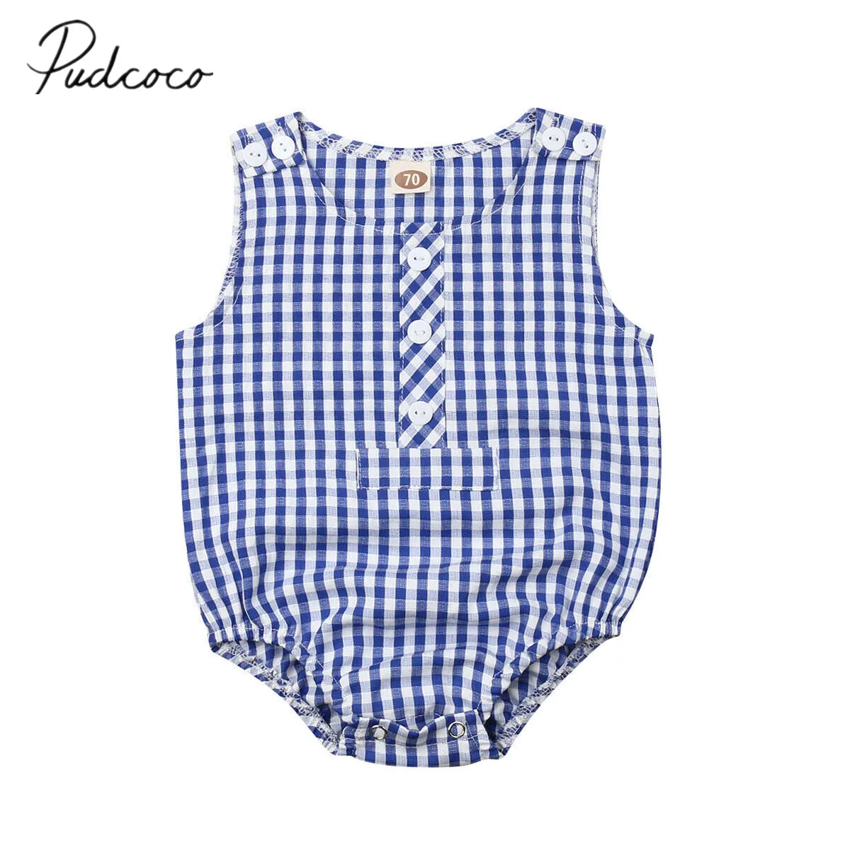 2019 Children Summer Clothing Baby Girl Boy Newborn Checked Cotton Bodysuit Jumpsuit Sleeveless Summer Playsuit Plaid Outfit Set
2019 Children Summer Clothing Baby Girl Boy Newborn Checked Cotton Bodysuit Jumpsuit Sleeveless Summer Playsuit Plaid Outfit Set