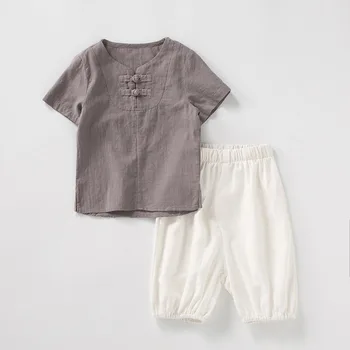 Summer 2019 New Children Clothing Set Cotton Chinese Style Baby Boys Clothes Sets Solid Color Shirt+Shorts Boy 2Pcs Suits
Summer 2019 New Children Clothing Set Cotton Chinese Style Baby Boys Clothes Sets Solid Color Shirt+Shorts Boy 2Pcs Suits