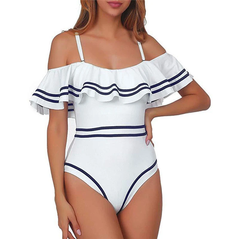 Sexy One Piece Swimsuit Women Swimwear Ruffle Swimwear Monokini Padded Bikini Bathing Suit Ladies Beachwear Costume Intero Donna
Sexy One Piece Swimsuit Women Swimwear Ruffle Swimwear Monokini Padded Bikini Bathing Suit Ladies Beachwear Costume Intero Donna