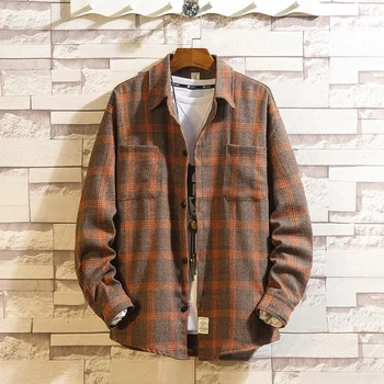 2019 Spring New Plaid Men's Fashion Retro Casual Man Streetwear Trend Wild Loose Long-sleeved Shirt Male Clothes
2019 Spring New Plaid Men's Fashion Retro Casual Man Streetwear Trend Wild Loose Long-sleeved Shirt Male Clothes