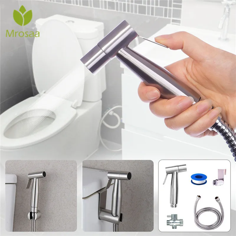 Mrosaa Stainless Steel Handheld Bidet Toilet Sprayer Sets Bathroom Bidet Faucet for Personal Hygiene/Potty Toilet/Pet Bathing
Mrosaa Stainless Steel Handheld Bidet Toilet Sprayer Sets Bathroom Bidet Faucet for Personal Hygiene/Potty Toilet/Pet Bathing