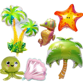 1pc Large coconut tree Foil animal Balloons starfish shell ocean Helium Globos Baby Shower Birthday Party Decorations kids toys
1pc Large coconut tree Foil animal Balloons starfish shell ocean Helium Globos Baby Shower Birthday Party Decorations kids toys