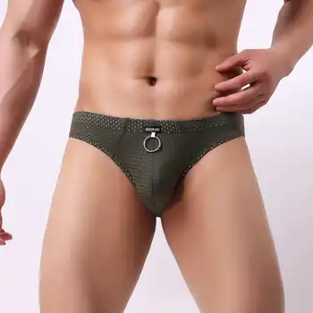 Sexy Hollow Underwear Hoop Briefs Gays Jockstrap Underwear Low Waist Breathable Hole Men's Panties Designed Underpants Briefs
Sexy Hollow Underwear Hoop Briefs Gays Jockstrap Underwear Low Waist Breathable Hole Men's Panties Designed Underpants Briefs