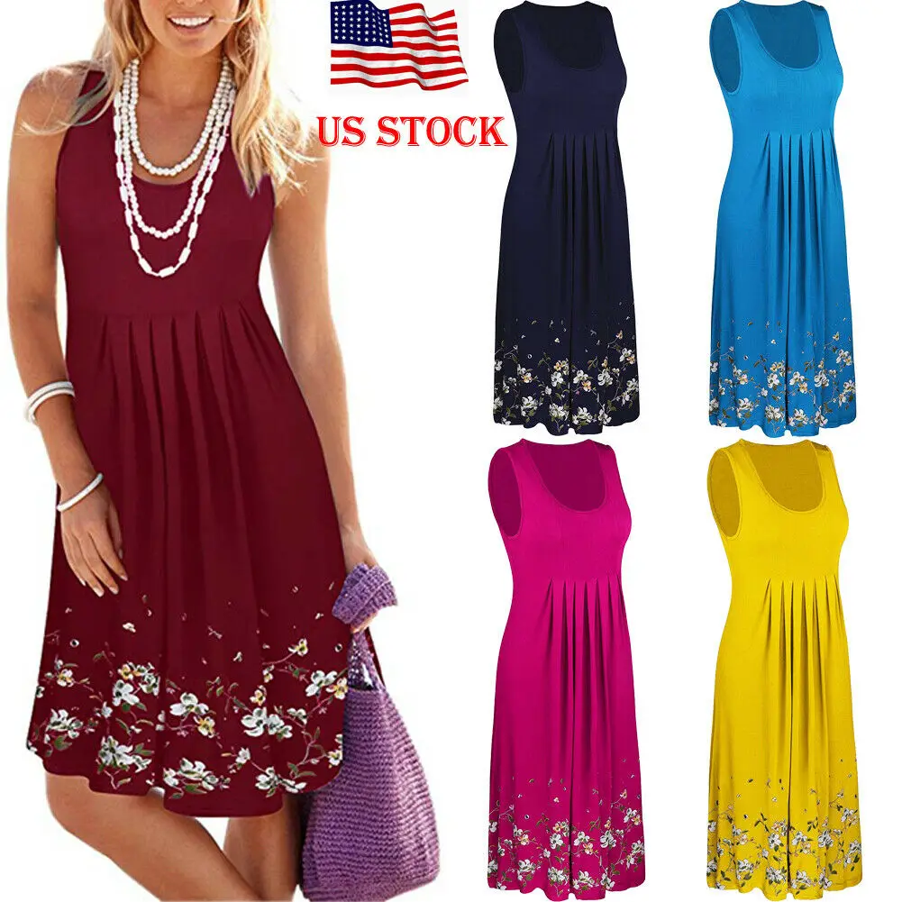 Fashion Casual Women Summer Sleeveless Boho Short Midi Dress Evening Party Clubwear Beach Dresses Sundress Black Yellow Blue Red
Fashion Casual Women Summer Sleeveless Boho Short Midi Dress Evening Party Clubwear Beach Dresses Sundress Black Yellow Blue Red