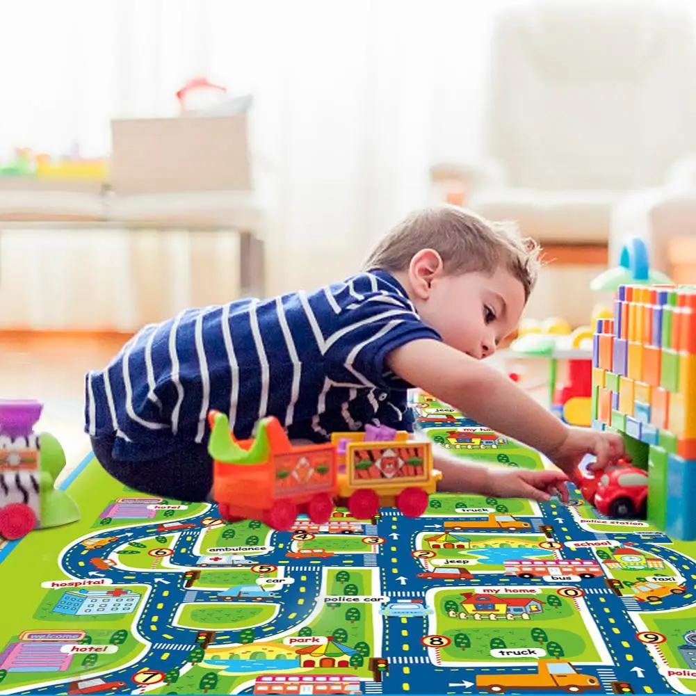 Road Traffic Play Mat -Kids Carpet Crawling Mat City Life Great For Playing With Cars And Toys Play Learn Children Educational
Road Traffic Play Mat -Kids Carpet Crawling Mat City Life Great For Playing With Cars And Toys Play Learn Children Educational