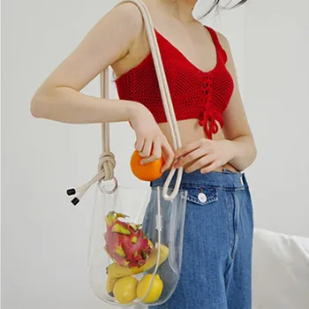 Women's Handbags Cross Body Bag Female 2018 Tote Bag Literary Pvc Transparent Shoulder Messenger Bag Bolsa Feminina
Women's Handbags Cross Body Bag Female 2018 Tote Bag Literary Pvc Transparent Shoulder Messenger Bag Bolsa Feminina