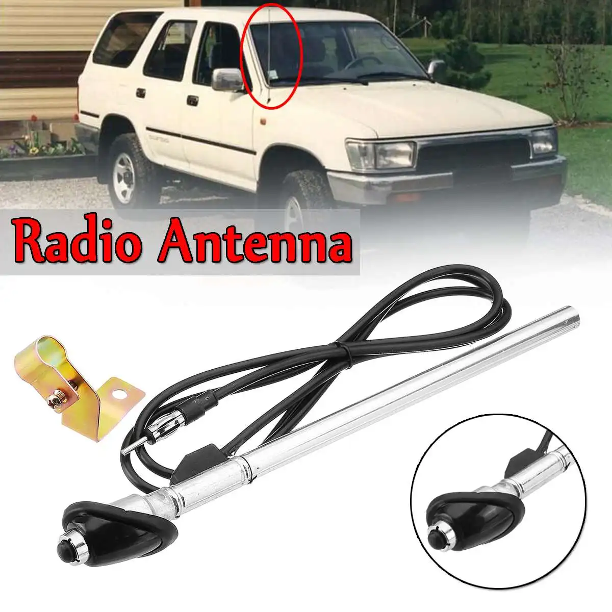 New Car Side Radio Antenna Aerial Fit For TOYOTA Hilux 1989-1997 For HOLDEN TF Rodeo 1988-03 Car Auto AM/FM Radio Aerial Antenna
New Car Side Radio Antenna Aerial Fit For TOYOTA Hilux 1989-1997 For HOLDEN TF Rodeo 1988-03 Car Auto AM/FM Radio Aerial Antenna