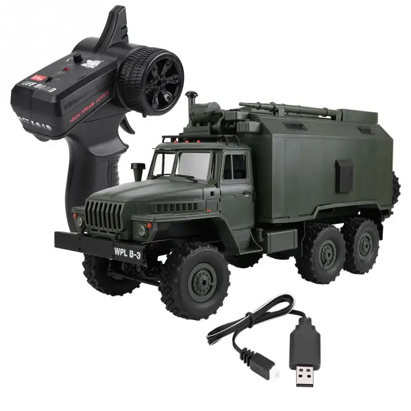 WPL B-36 1/16 Scale 2.4G Remote Control Military Truck RC 6WD Model Car LED headlights RTR Off-Road Toys For Children Kids Gifts
WPL B-36 1/16 Scale 2.4G Remote Control Military Truck RC 6WD Model Car LED headlights RTR Off-Road Toys For Children Kids Gifts
