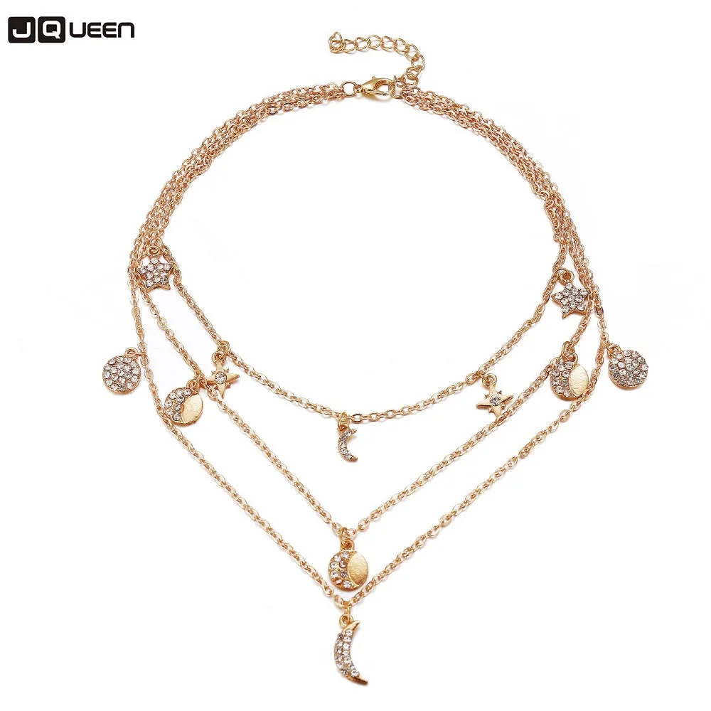 New Pattern Ornaments Resto Vintage Multilayer Crystal Zirconium Stone Necklace Alloy Gold Silver Sweater Chain For Women
New Pattern Ornaments Resto Vintage Multilayer Crystal Zirconium Stone Necklace Alloy Gold Silver Sweater Chain For Women