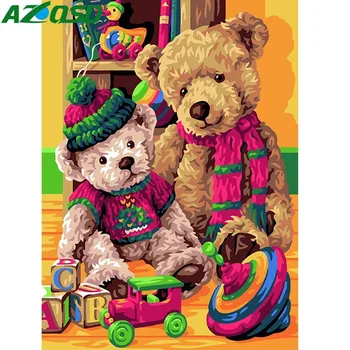 AZQSD DIY Oil Painting By Numbers Bear Picture Home Decoration Painting Annimal Canvas Oil Painting Wall Art Unique Gift
AZQSD DIY Oil Painting By Numbers Bear Picture Home Decoration Painting Annimal Canvas Oil Painting Wall Art Unique Gift