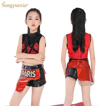 Songyuexia New Children Jazz Dance Costumes Girls Show hip-hop Dance Costumes Stage ModelGirl Clothes
Songyuexia New Children Jazz Dance Costumes Girls Show hip-hop Dance Costumes Stage ModelGirl Clothes